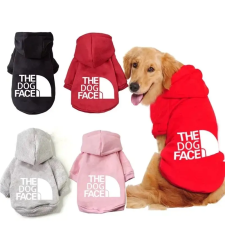  The Dog Face Outdoor stílusú kapucnis Kutyapulóver nagyoknak is XS Rózsaszín kutyaruha