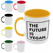 The future is vegan - Színes Bögre bögrék, csészék