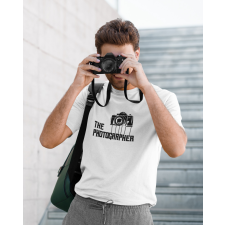  The Photographer fehér póló egyedi ajándék