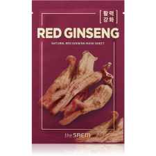 The Saem Natural Mask Sheet Red Ginseng komplex ápoló arcmaszk 21 ml arcpakolás, arcmaszk