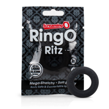 The Screaming O Screaming O Ritz - szilikon péniszgyűrű (fekete) péniszgyűrű