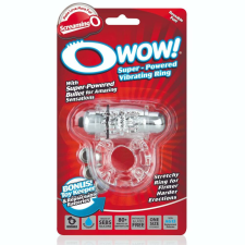 The Screaming O Screaming Owow - vibrációs péniszgyűrű (áttetsző) péniszgyűrű