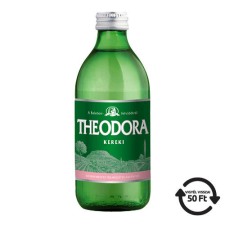THEODORA Ásványvíz Theodora eldobható üveges, 0,33l, mentes, DRS díjas üdítő, ásványviz, gyümölcslé