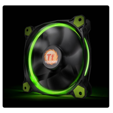 Thermaltake CL-F039-PL14GR-A Riing 14cm Cooler Black/Green LED hűtés