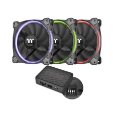 Thermaltake Riing 12 120mm PWM rendszerhűtő /RGB LED, 3db/ (CL-F049-PL12SW-A) hűtés