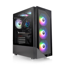 Thermaltake Thermaltake View 200 TG ARGB Tempered Glass Black számítógép ház
