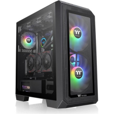 Thermaltake View 300 MX táp nélküli ablakos Mid Tower számítógépház fekete számítógép ház