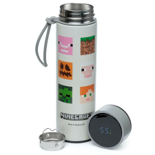 Thermo Kulacs, Digitális Hőmérővel 450ml - Minecraft Skinek kulacs, kulacstartó