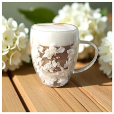  Thermo Pohár Fehér Virágos dizájnnal –300 ml SZK185 bögrék, csészék