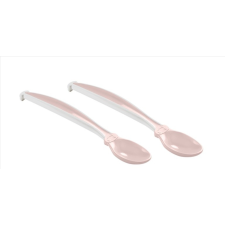 Thermobaby puha szilikon kanál (2 db) - Powder Pink babaétkészlet