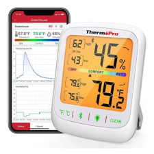 ThermoPro TP-359 beltéri digitális Bluetooth hőmérő páratartalom méréssel (TP-359) időjárásjelző