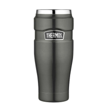 Thermos, Csöpögésmentes termobögre, fémszürke, szürke, 470 ml termosz