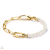 Thomas Sabo Charm Club Connect aranyozott gyöngy karkötő 17 cm - C1209-430-14-L17
