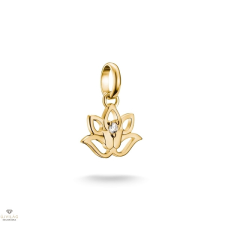 Thomas Sabo Charm Club Connect aranyozott lótuszvirág charm medál - CC1204-414-14 medál