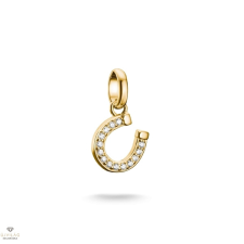 Thomas Sabo Charm Club Connect aranyozott szerencsehozó patkó charm medál - CC1280-414-14 medál