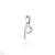 Thomas Sabo Charm Club Connect "P" betű charm medál - CC1222-001-21