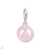 Thomas Sabo Charm Club rózsaszín békejel charm - 2207-007-9