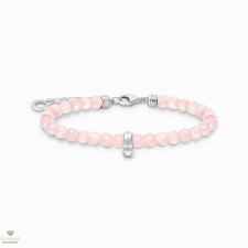 Thomas Sabo Charming Collection rózsakvarc gyöngyökkel karkötő 19 cm - A2097-034-9-L19 karkötő