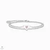 Thomas Sabo Charming Collection szív rózsaszín kövekkel karkötő 19 cm - A2091-041-9-L19