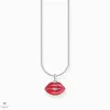 Thomas Sabo Sterling Silver Thomas Sabo piros csókolózó száj nyaklánc - KE2230-664-10-L45