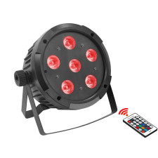 Thunder LPB-1A (6x10W) RGBWA LED PAR fényeffekt + DMX + UV + AKKUMULÁTOR party kellék