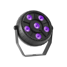 Thunder LUVB-PAR6 (6x1W) UV LED PAR + TÁVIRÁNYÍTÓ + AKKUMULÁTOR party kellék
