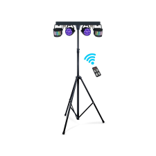  Thunder PARTYBAR505 2x RGB LED PAR + 2x RGBW Derby fényeffekt szett világítási kellék