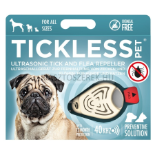Tickless PET Beige ultrahangos kullancs és bolhariasztó kutyák és macskák számára elektromos állatriasztó