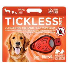 Tickless PET Orange ultrahangos kullancs és bolhariasztó kutyák és macskák számára elektromos állatriasztó