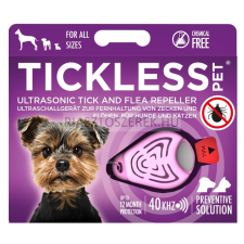 Tickless PET Pink ultrahangos kullancs és bolhariasztó kutyák és macskák számára elektromos állatriasztó