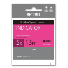  Tiemco Indicator Tapered Leader 13ft 5X vékonyodó legyező előkezsinór horgászzsinór