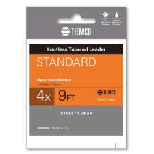  Tiemco Standard Tapered Leader 12ft 1X vékonyodó legyező előkezsinór horgászzsinór