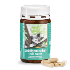 Tierlieb /Sanct Bernhard/ Zöldkagyló kapszula macskáknak 90db vitamin, táplálékkiegészítő macskáknak