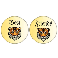 Tigrises páros Best Friends kitűző kitűző