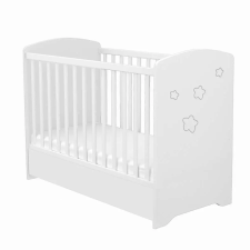TIMBA Félix 60x120-as zárt végű ágyneműtartós gyermekágy - fehér kiságy, babaágy