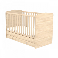 TIMBA kiságy Niki átalakítható ágyneműtartós 70x140 borostyán kiságy, babaágy