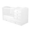 TIMBA kombiágy Félix maxi 5 fiókos fehér