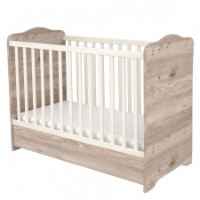 TIMBA Viki Zárt végű 60x120 ágyneműtartós gyermekágy Krém-fűz kiságy, babaágy