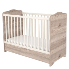TIMBA Viki Zárt végű 60x120 ágyneműtartós gyermekágyKrém-fűz kiságy, babaágy