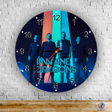 Time4Gift Imagine Dragons colours kör alakú üveg falióra falióra