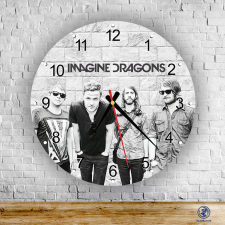 Time4Gift Imagine Dragons kör alakú üveg falióra falióra