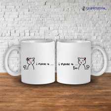 Time4Gift Meow Love páros bögre (2db) bögrék, csészék