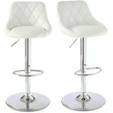 TIMELESS 2 db háttámlás bárszék, fehér bútor