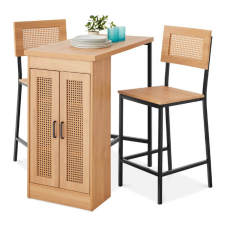 Timeless Home 3 részes magasított étkezőgarnitúra tárolóval bútor