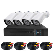 Timeless Tools AHD kamerarendszer, 4 kamerás, vezetékes, univerzális, FullHD megfigyelő kamera
