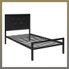 Timeless Tools Fém ágykeret ajándék ágyráccsal 90x200cm fekete Hanna HOP1001136-1