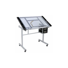 Timeless Tools Tervező asztal dönthető, üveg asztallappal íróasztal