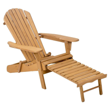 Timelesstools Kerti fa szék kihúzható lábtartóval, több színben kerti bútor