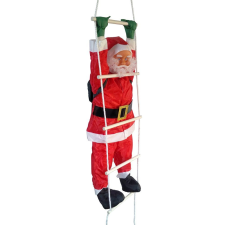 Timelesstools Létrán mászó Mikulás, 120 cm karácsonyi dekoráció