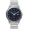  Timex Easy Reader férfi karóra, 40 mm, kék számlap, acél szíj, WR30